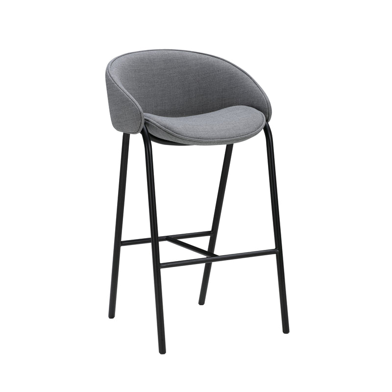 Wendelbo Folium Bar Stool, matching piping, Remix col. 143