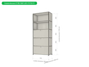 USM Haller Storage 1x5 (3Doors) - MyConcept Hong Kong