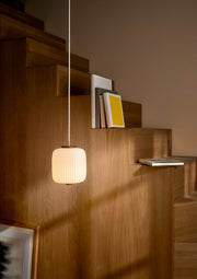 EK61 Opal Pendant illuminated in interior