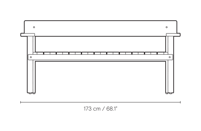 GL101 Timbur Outdoor Bench - MyConcept Hong Kong