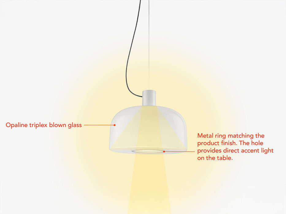 Flos Bellhop Glass S2 Suspension Lamp - MyConcept Hong Kong