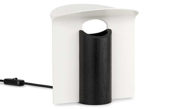 RF200 Petal Lamp Oak Black White Aluminium