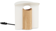 RF200 Petal Lamp Oak Oil White Aluminium
