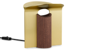 RF200 Petal Lamp Walnut Oil Brass