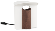 RF200 Petal Lamp Walnut Oil White Aluminium