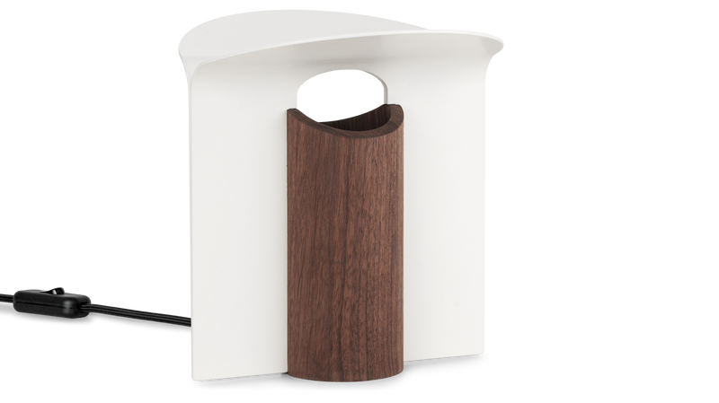 RF200 Petal Lamp Walnut Oil White Aluminium