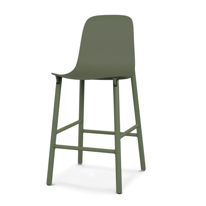 SHARKY Bar Stool (HIGH BACK) - Aluminium Base