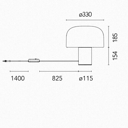 Bellhop Glass T Table Lamps Specifications
