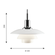 PH 3½-3 PENDANT GLASS - MyConcept Hong Kong