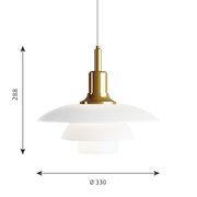 PH 3½-3 PENDANT GLASS - MyConcept Hong Kong