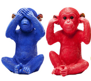 Money Box Monkey Mizaru Blue - MyConcept Hong Kong