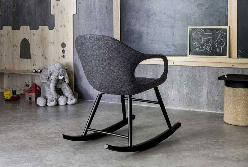 ELEPHANT Rocking Chair - Fabric Upholstered Seat - MyConcept Hong Kong