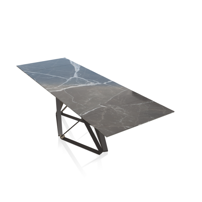 Delta Rectangular With Extensions Marble/Ceramic Table