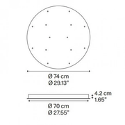 14 Lights Round Cluster - MyConcept Hong Kong