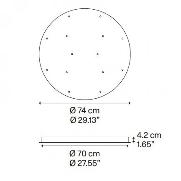 14 Lights Round Cluster - MyConcept Hong Kong