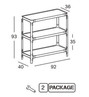 Steelwood Shelving System 2x1 H.93 cm - MyConcept Hong Kong
