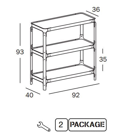 Steelwood Shelving System 2x1 H.93 cm - MyConcept Hong Kong