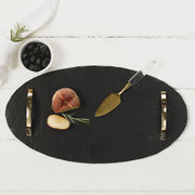 Oval Serving Tray with Gold Handles - MyConcept Hong Kong
