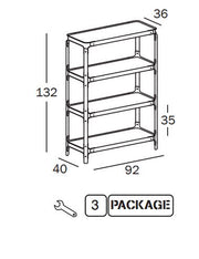 Steelwood Shelving System 3x1 H.132 cm - MyConcept Hong Kong
