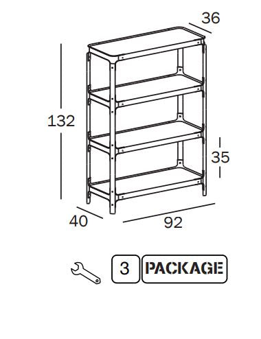 Steelwood Shelving System 3x1 H.132 cm - MyConcept Hong Kong