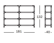 Steelwood Shelving System 3x2 H.132 cm - MyConcept Hong Kong