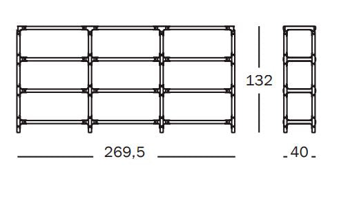 Steelwood Shelving System 3x3 H.132 cm - MyConcept Hong Kong