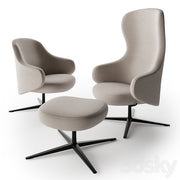 DUA Relax Swivel Trestle Lounge Chair - MyConcept Hong Kong