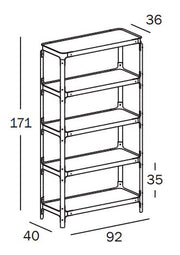Steelwood Shelving System 4x1 H.171 cm - MyConcept Hong Kong