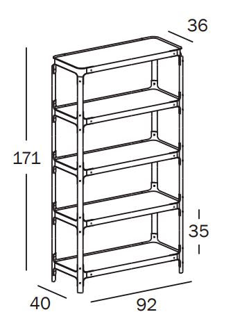 Steelwood Shelving System 4x1 H.171 cm - MyConcept Hong Kong