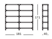 Steelwood Shelving System 4x2 H.171 cm - MyConcept Hong Kong