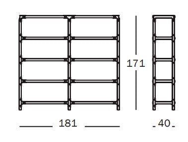 Steelwood Shelving System 4x2 H.171 cm - MyConcept Hong Kong
