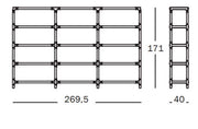 Steelwood Shelving System 4x3 H.171 cm - MyConcept Hong Kong