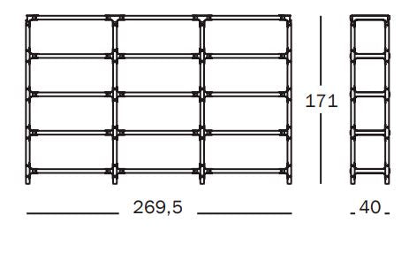 Steelwood Shelving System 4x3 H.171 cm - MyConcept Hong Kong