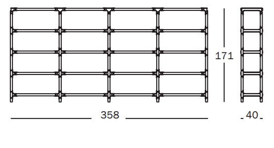 Steelwood Shelving System 4x4 H.171 cm - MyConcept Hong Kong