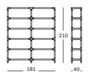 Steelwood Shelving System 5x2 H.210 cm - MyConcept Hong Kong