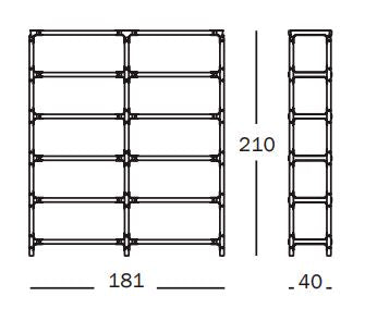 Steelwood Shelving System 5x2 H.210 cm - MyConcept Hong Kong