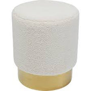 Stool Cherry Teddy White Brass Ø35 - MyConcept Hong Kong