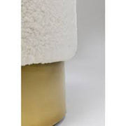 Stool Cherry Teddy White Brass Ø35 - MyConcept Hong Kong