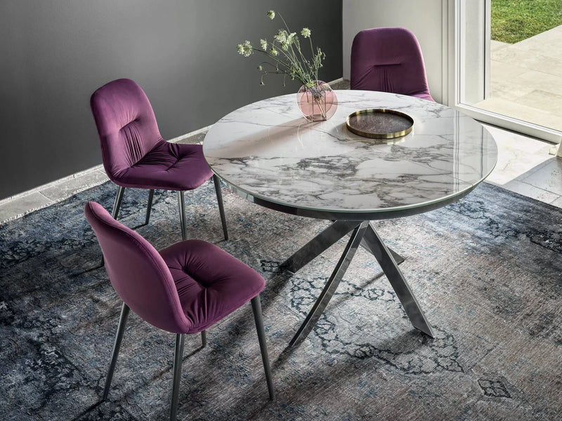 Barone Extendable Round Marble/Ceramic Table - MyConcept Hong Kong