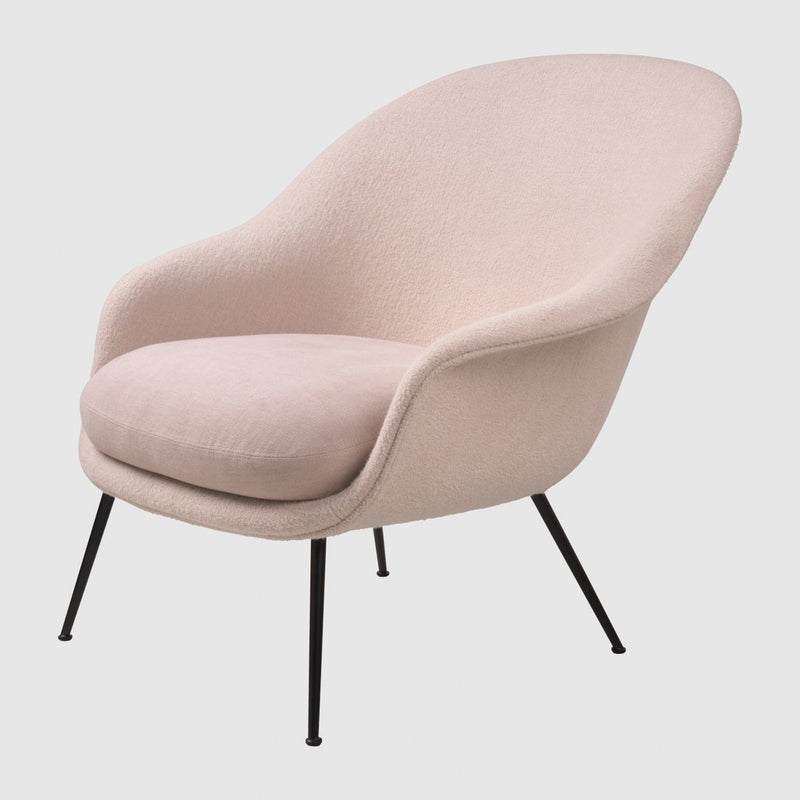 BAT LOUNGE CHAIR - FULLY UPHOLSTERED, LOW BACK, CONIC BASE - MyConcept Hong Kong