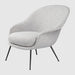 BAT LOUNGE CHAIR - FULLY UPHOLSTERED, LOW BACK, CONIC BASE - MyConcept Hong Kong