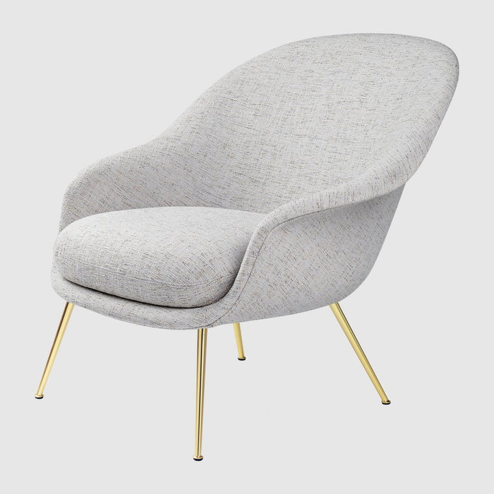 BAT LOUNGE CHAIR - FULLY UPHOLSTERED, LOW BACK, CONIC BASE - MyConcept Hong Kong