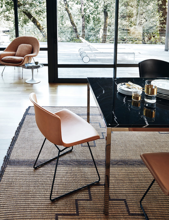 Bertoia Side Chair in Cowhide