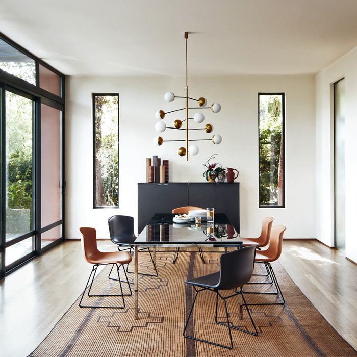 Bertoia Side Chair in Cowhide