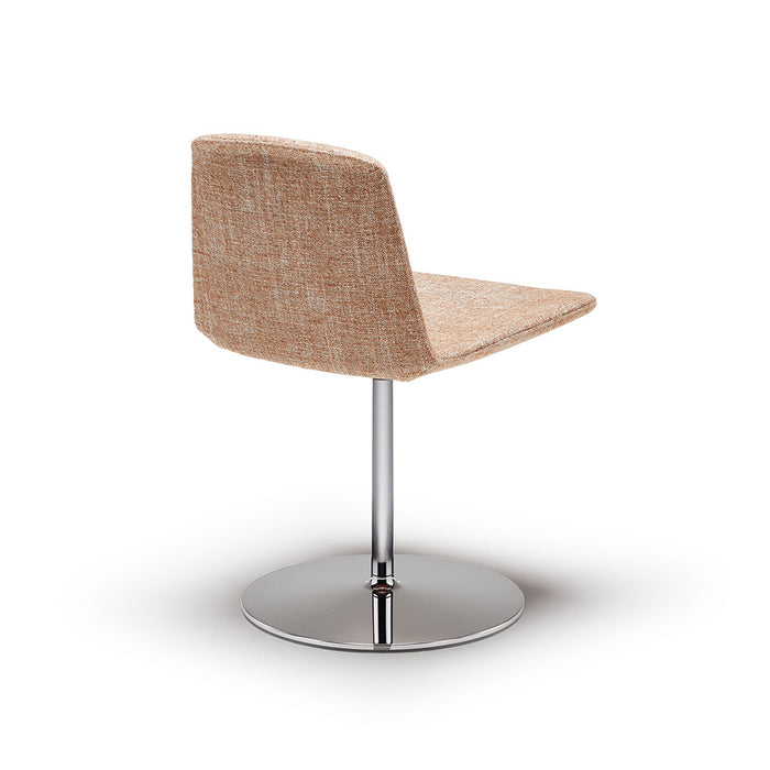 KN07 Swivel Armless Chair in Column base