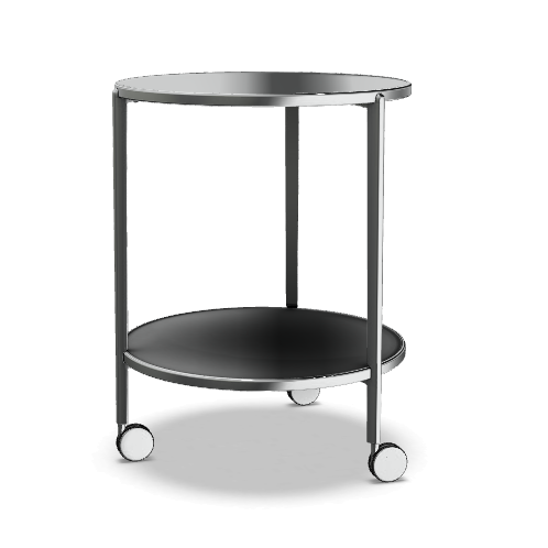 Tambour Table on wheels H.65 cm - MyConcept Hong Kong