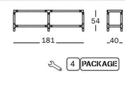 Steelwood Shelving System 1x2 H.54 cm - MyConcept Hong Kong