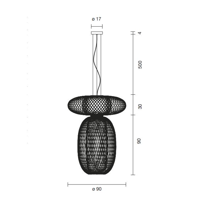 ANWAR COMBI (Top 30 / Bottom 90) Suspension Lamp - MyConcept Hong Kong