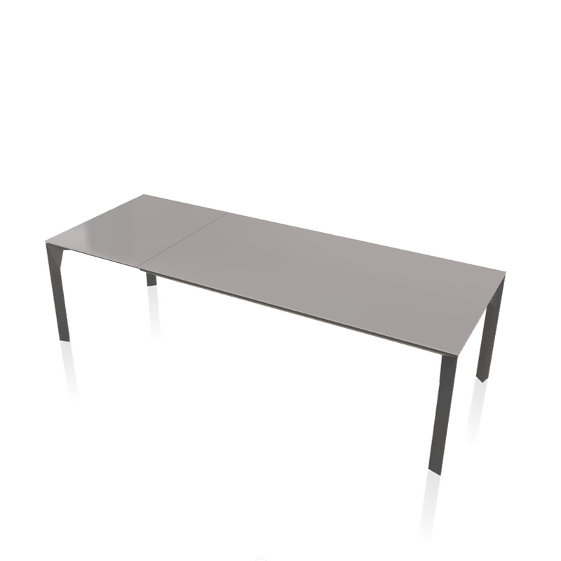 Mirage Extendable Rectangular Crystal Table - MyConcept Hong Kong