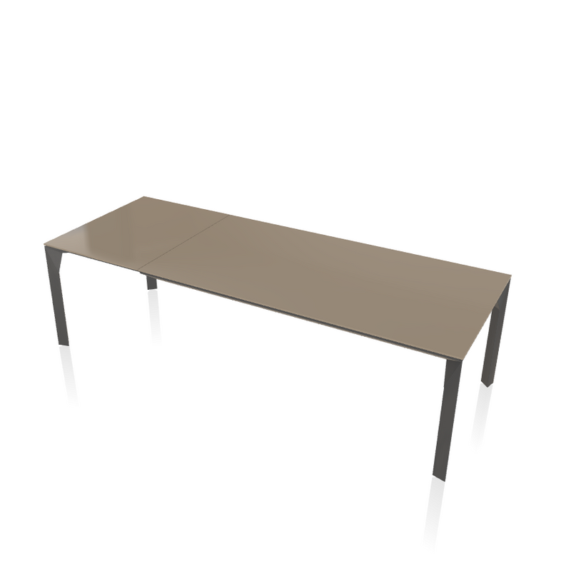 Mirage Extendable Rectangular Crystal Table - MyConcept Hong Kong